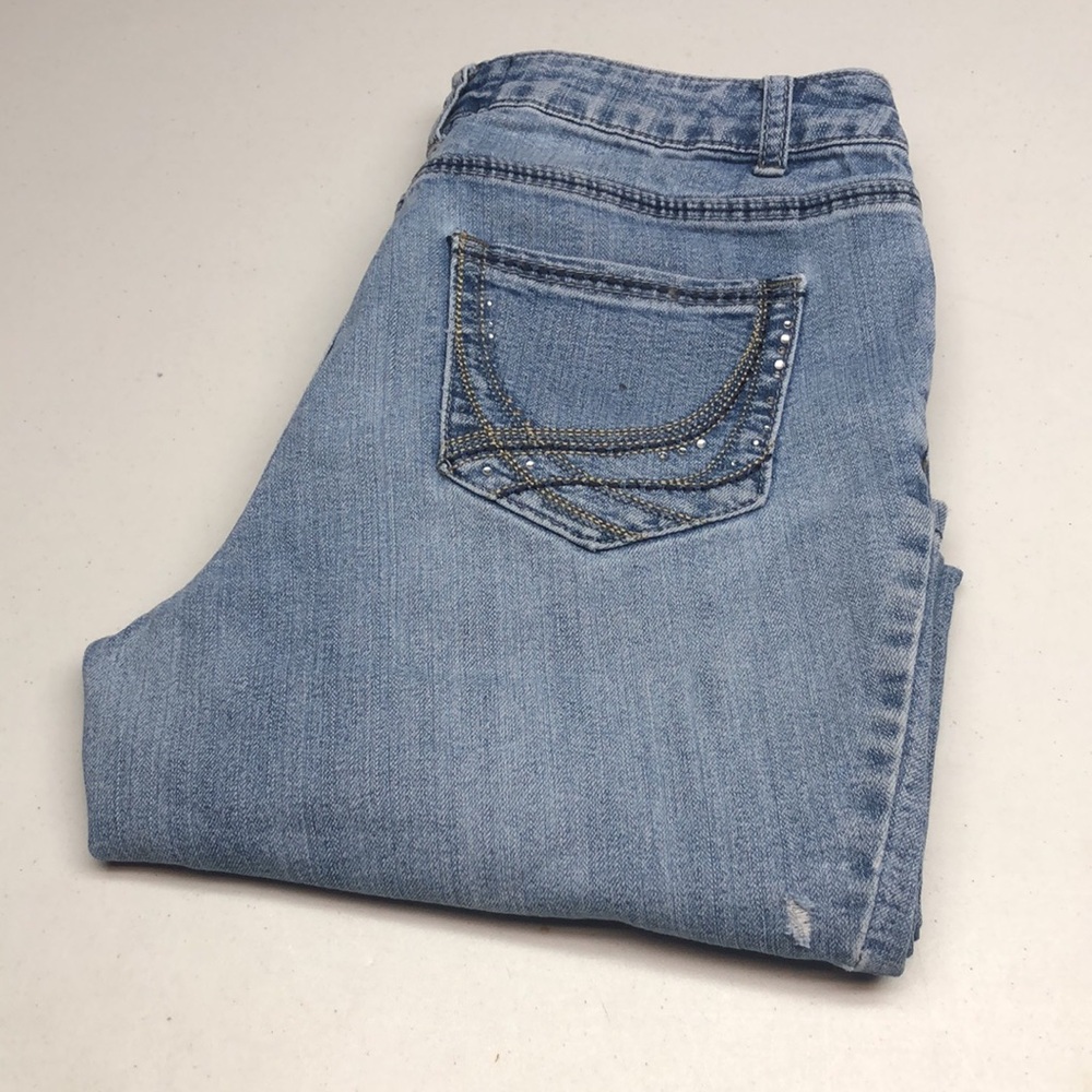 VINTAGE BACCINI CROP JEANS 8/29x27 😎